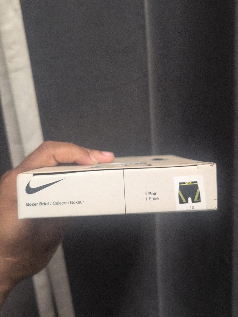 Nike Dri-FIT Elite Micro Men’s Boxer Briefs - Black/Neon Green Size L NIB 1 Pair - Picture 3 of 3